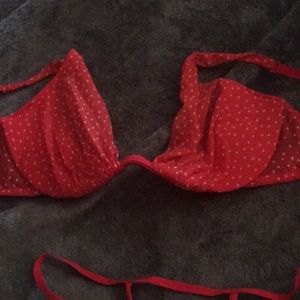 Victoria’s Secret Polka dot red and white pattern Lingerie set